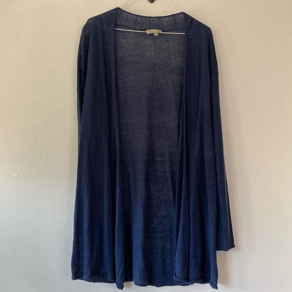 Joan Vass open front sweater 100% linen - Picture 1 of 4